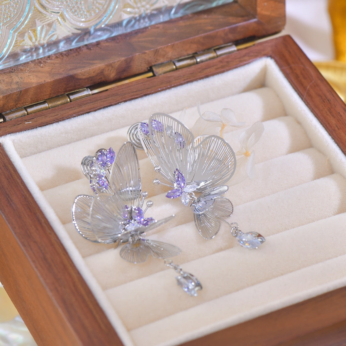 Double Layer Butterfly Earring