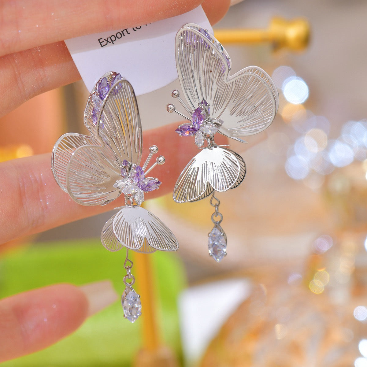 Double Layer Butterfly Earring