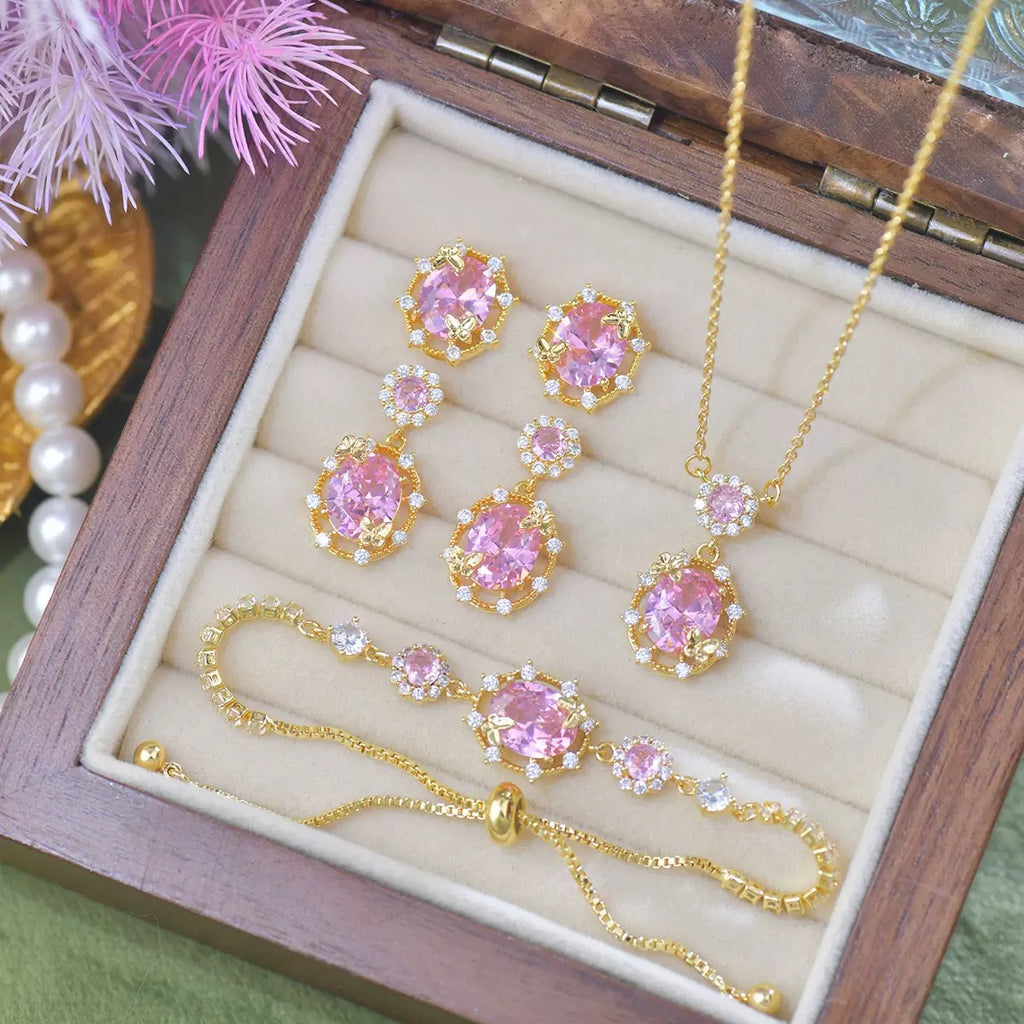 Pink Royal Style Jewelry Set