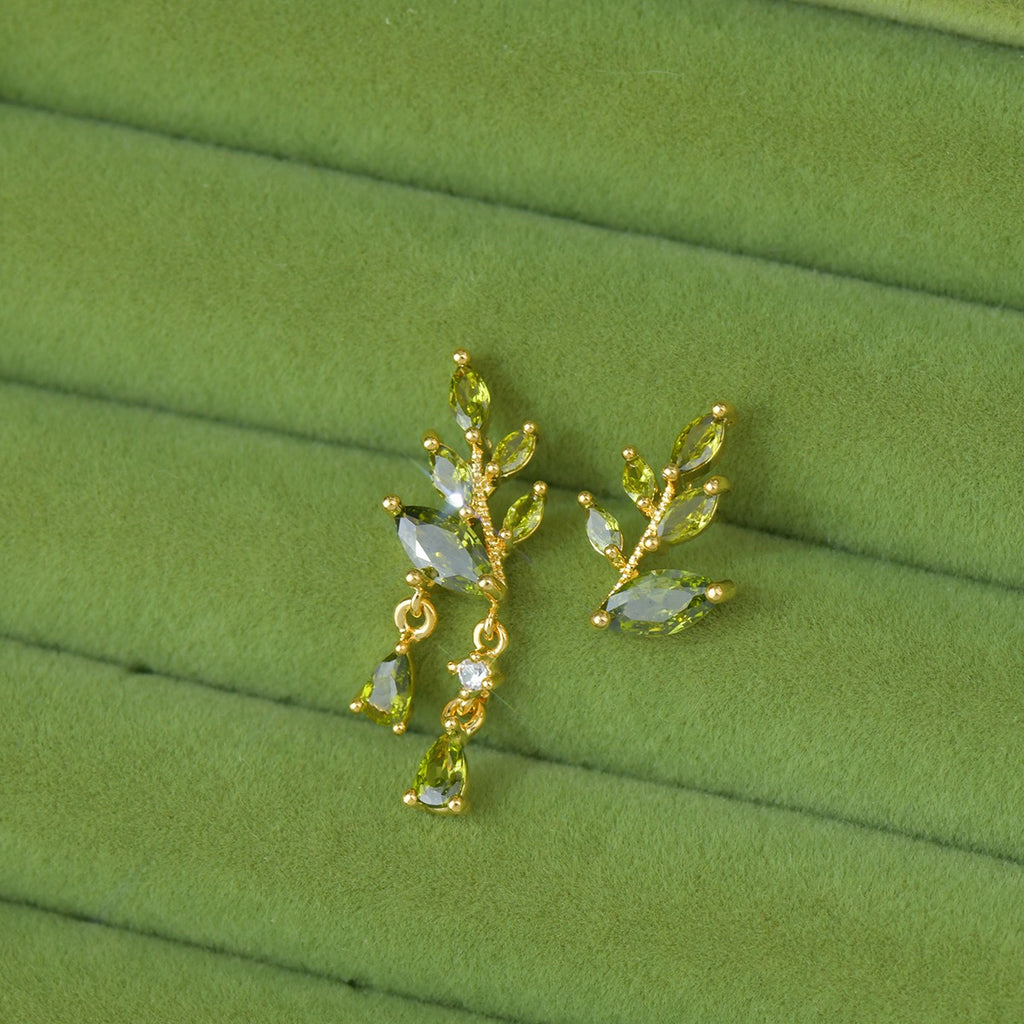 Green leaf Style Jewelry Set