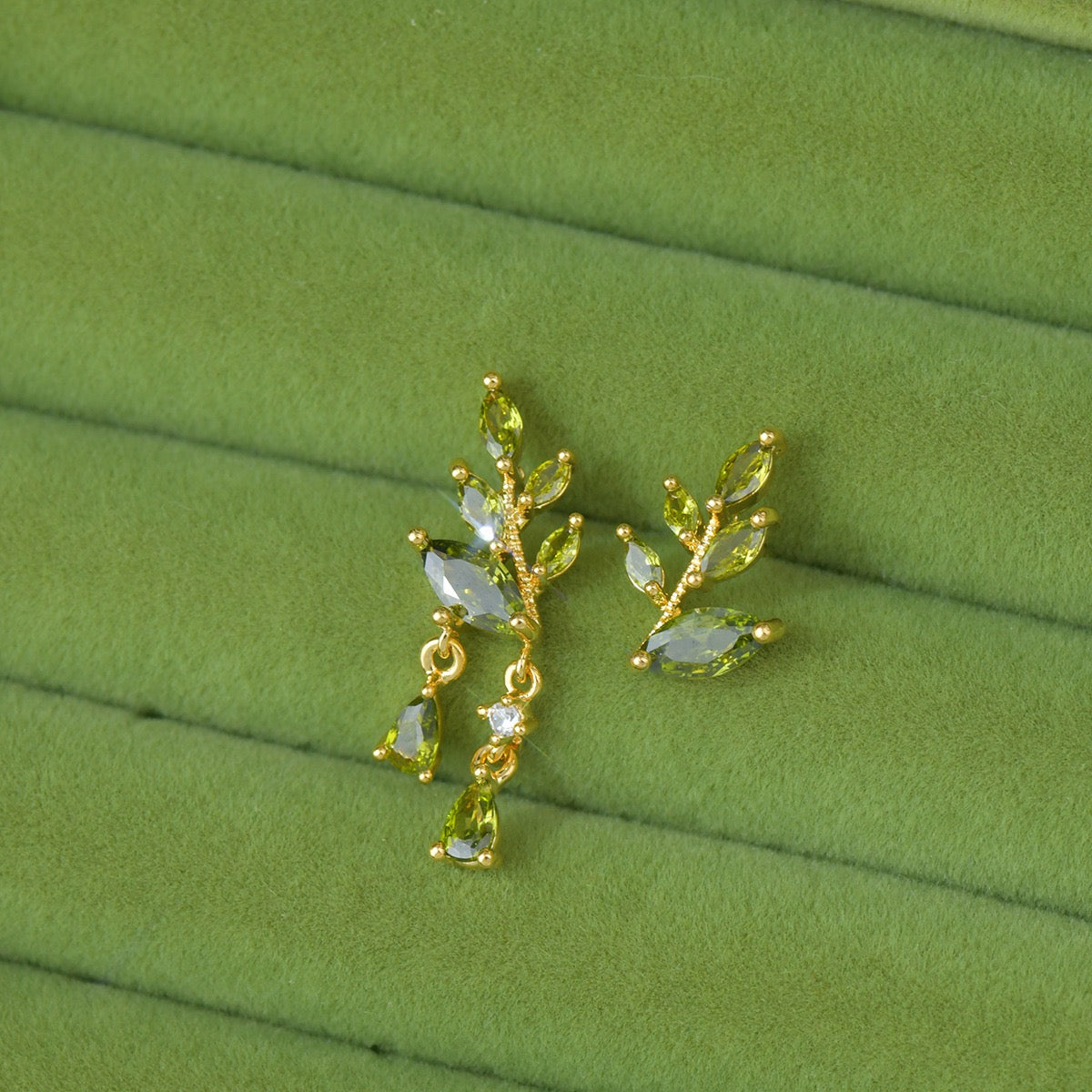 Green leaf Style Jewelry Set