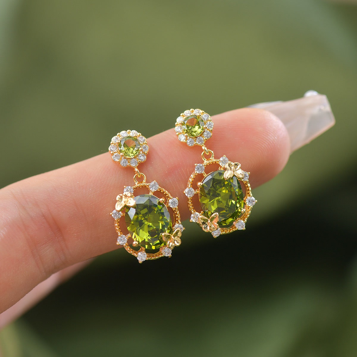 Green Royal Style Jewelry Set