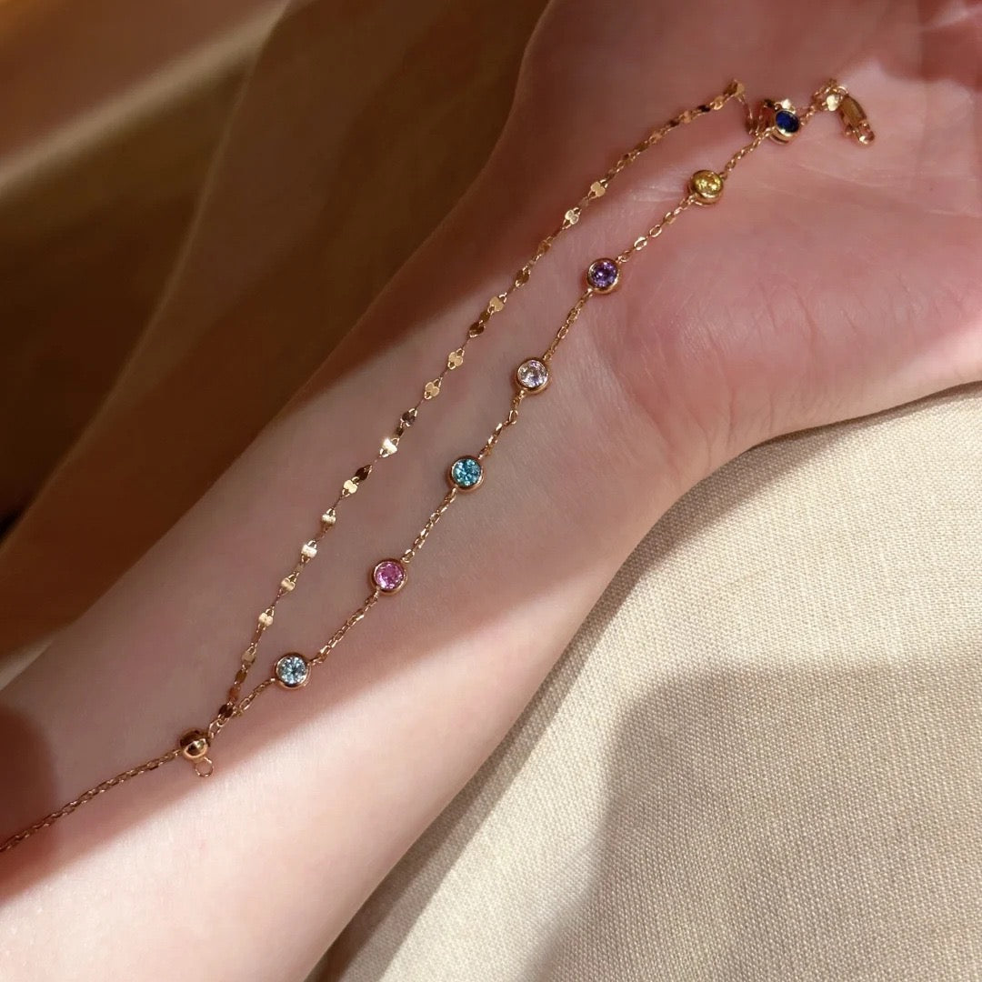 Rainbow Diamond Bracelet