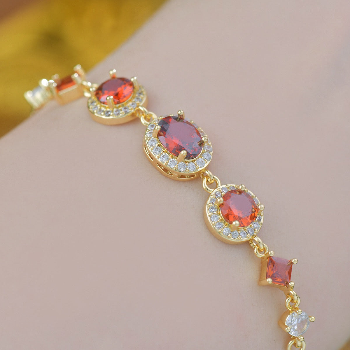 Oval Shaped Diamond Bracelet