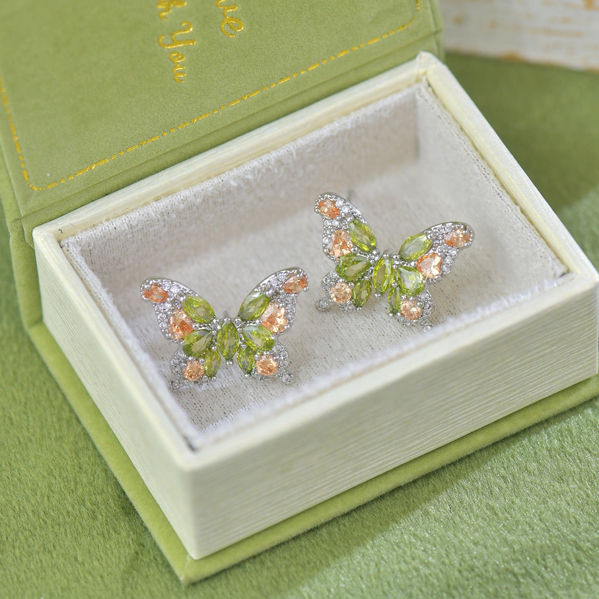 Crystal Butterfly Earring