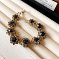 Blue Flower Diamond Jewelry Set