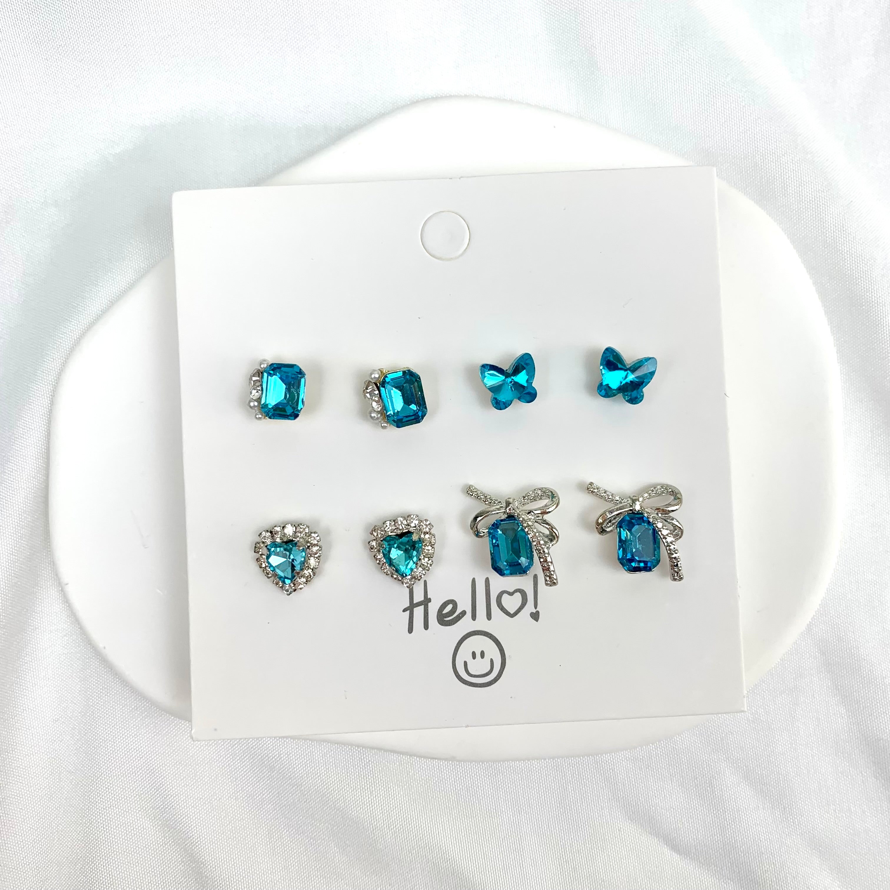 Shiny Stud Earring Set