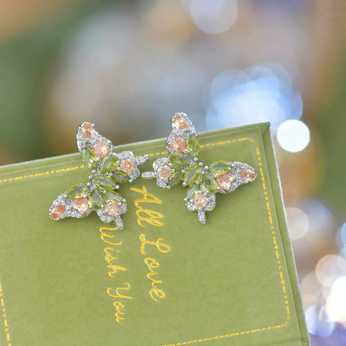 Crystal Butterfly Earring