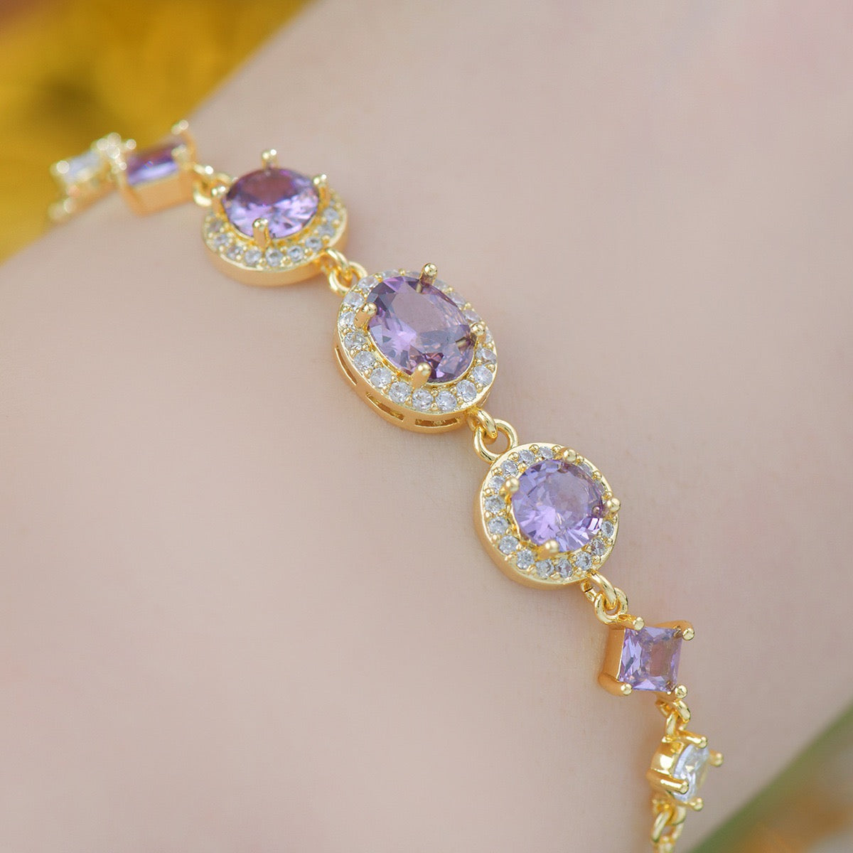 Oval Shaped Diamond Bracelet
