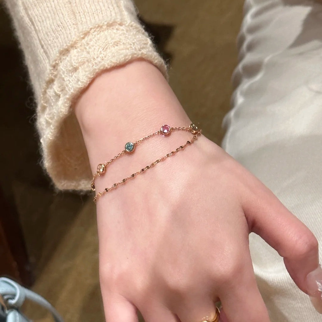 Rainbow Diamond Bracelet
