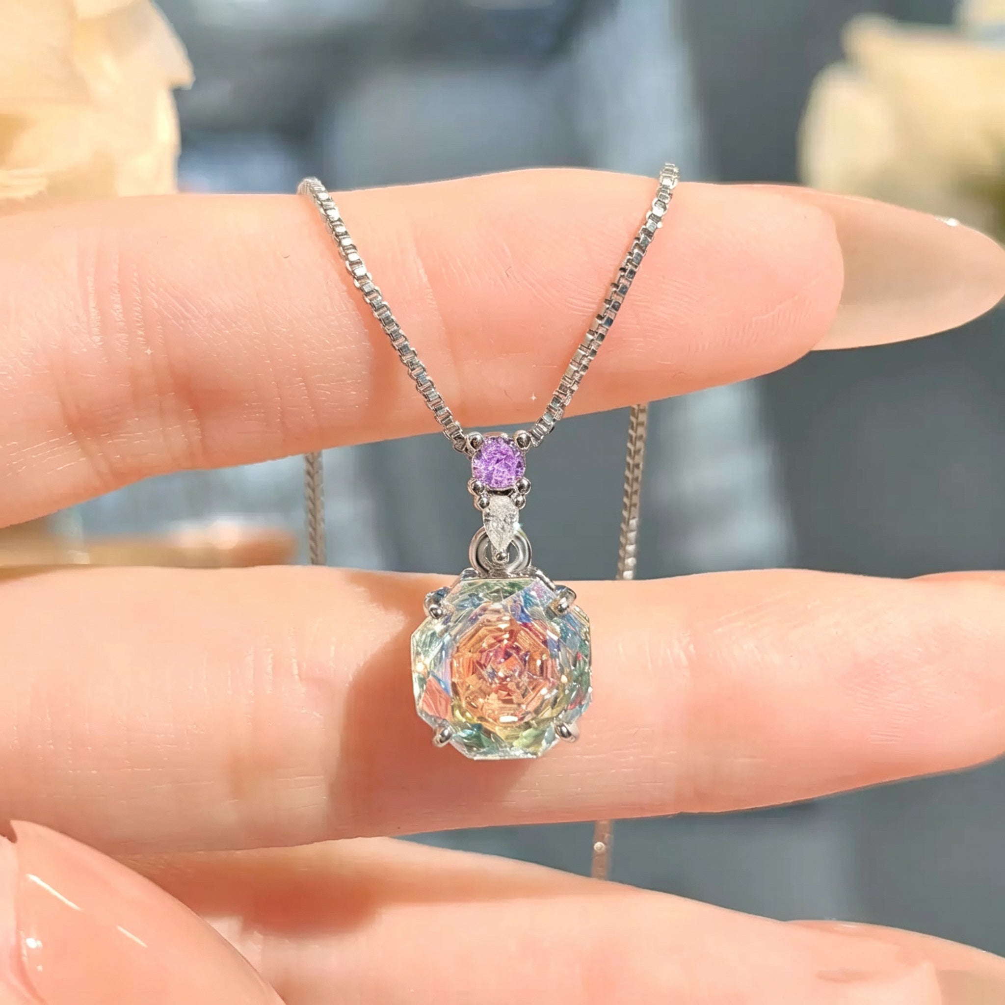 Rose Cut Diamond Jewelry Set