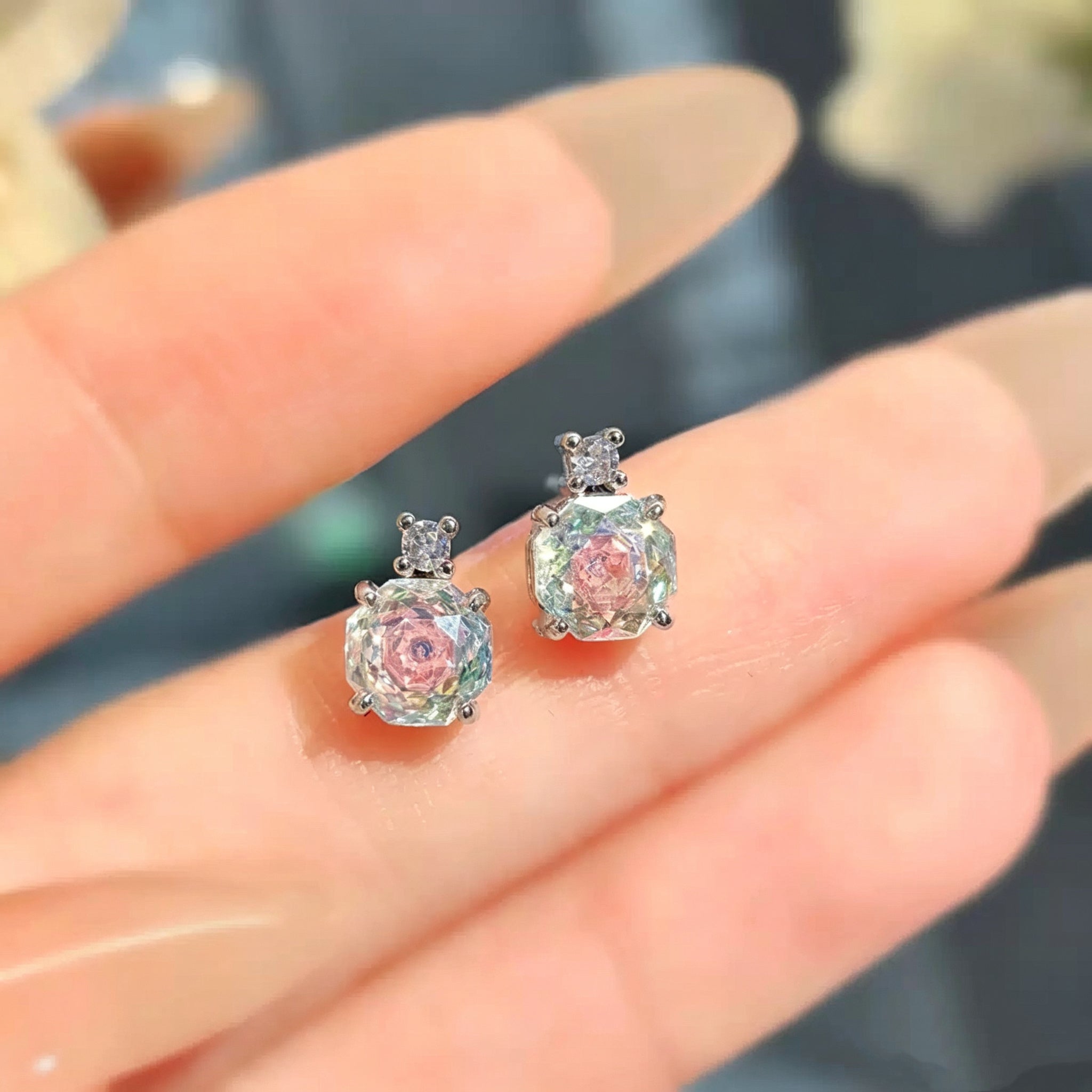 Rose Cut Diamond Jewelry Set