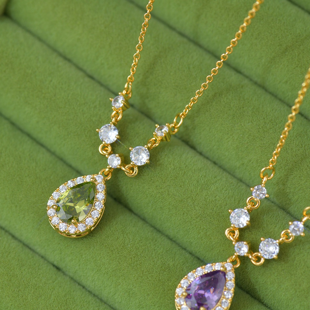 Teardrop Diamond Necklace