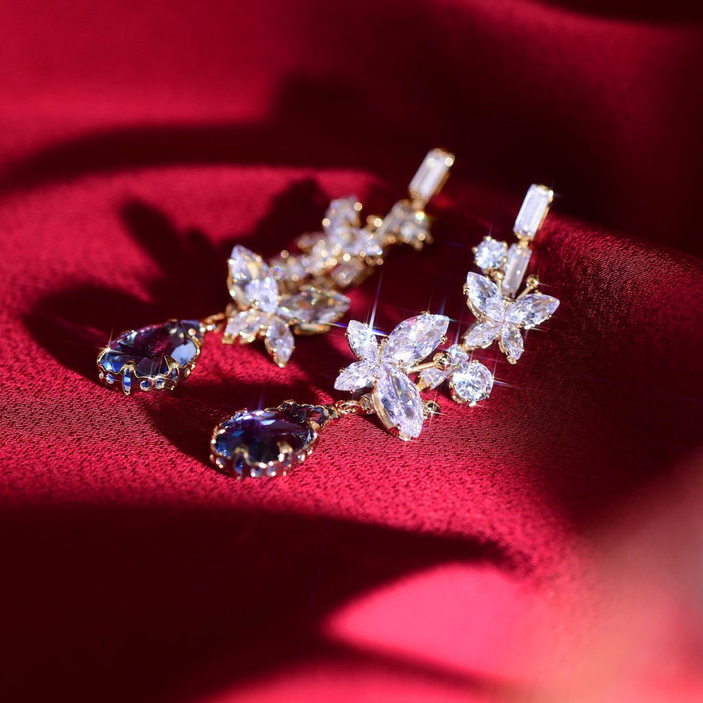 Fancy Butterfly Dangle Earring