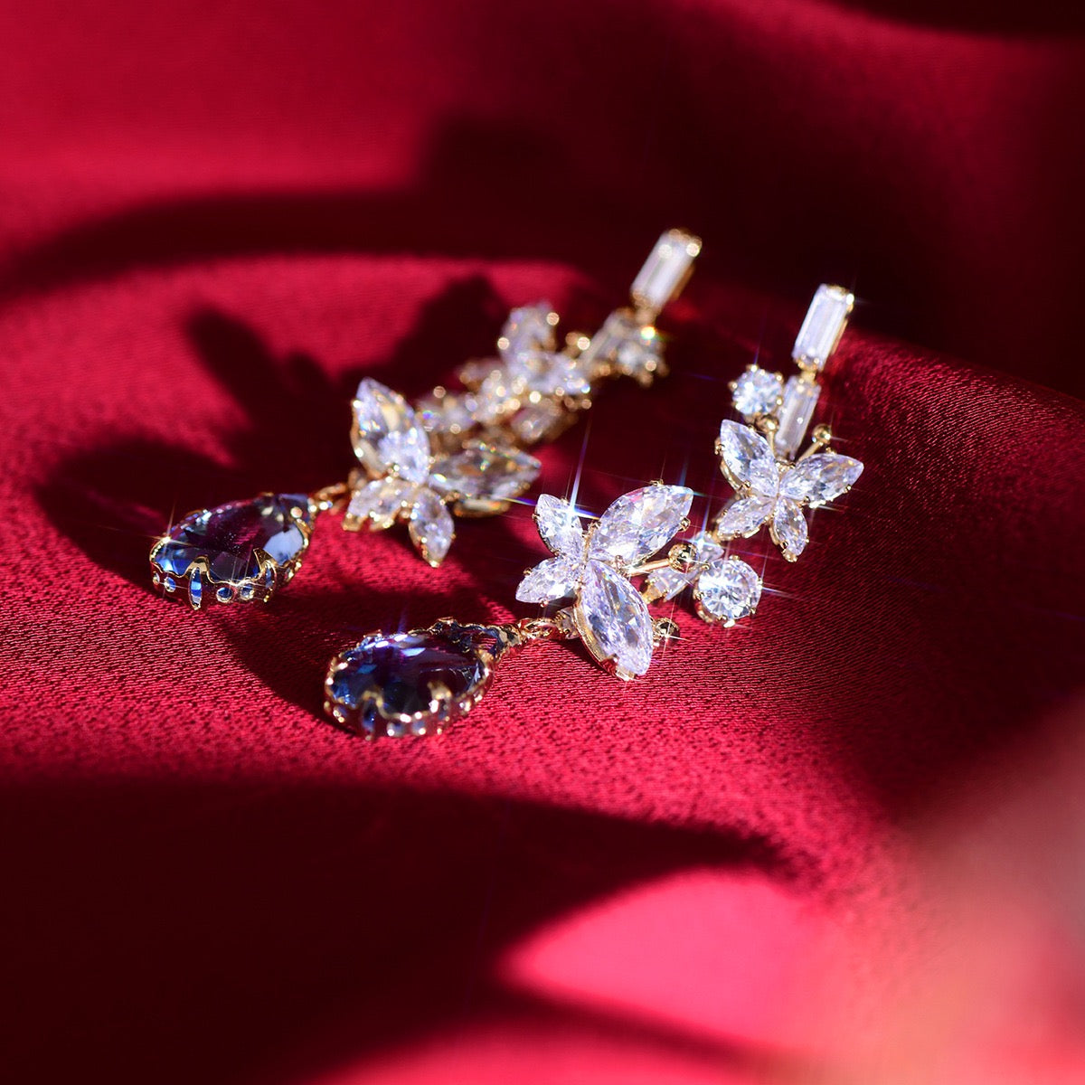 Fancy Butterfly Dangle Earring