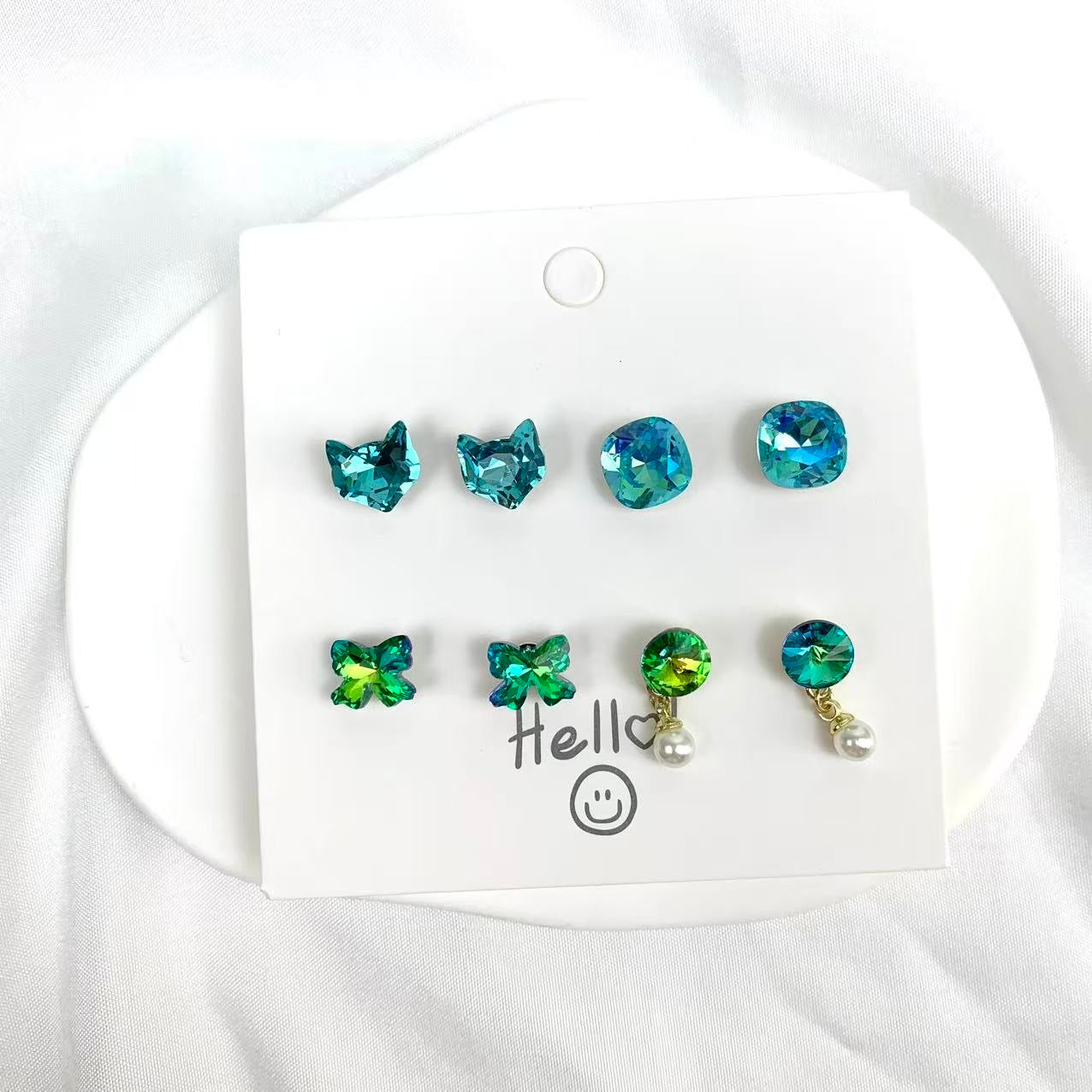 Shiny Stud Earring Set