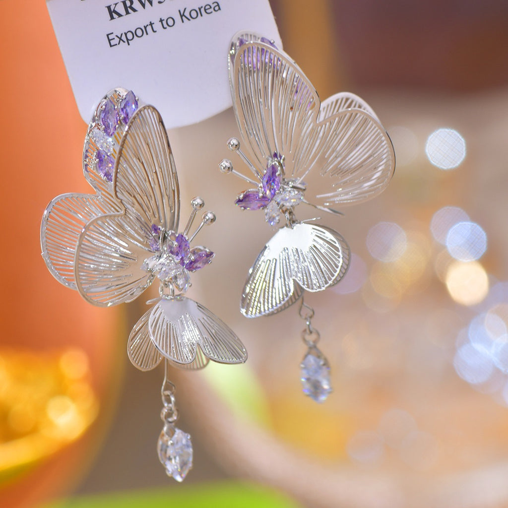 Double Layer Butterfly Earring