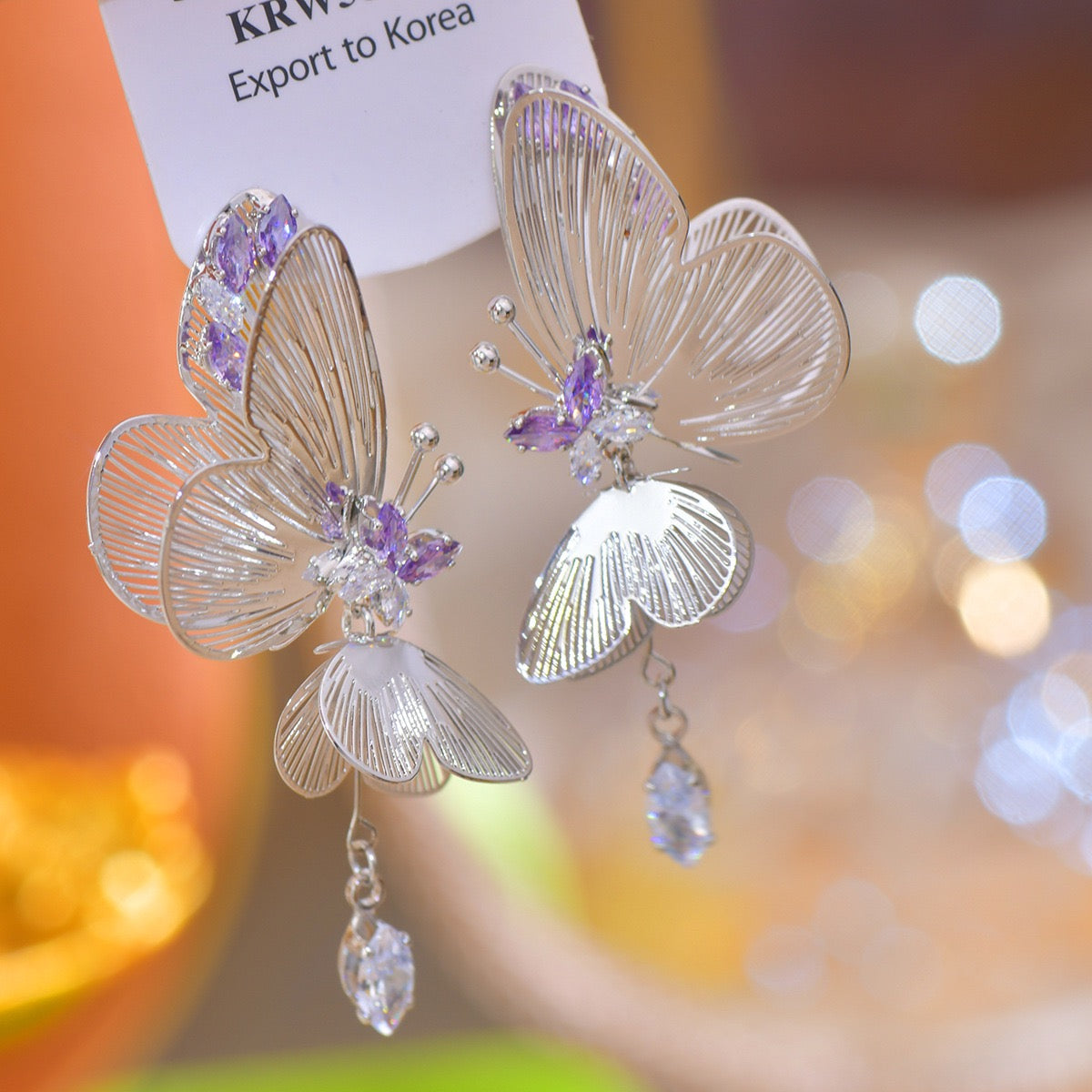 Double Layer Butterfly Earring