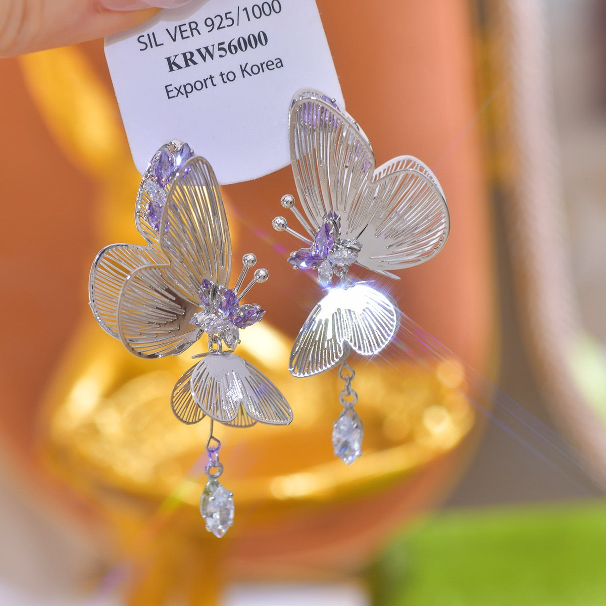 Double Layer Butterfly Earring