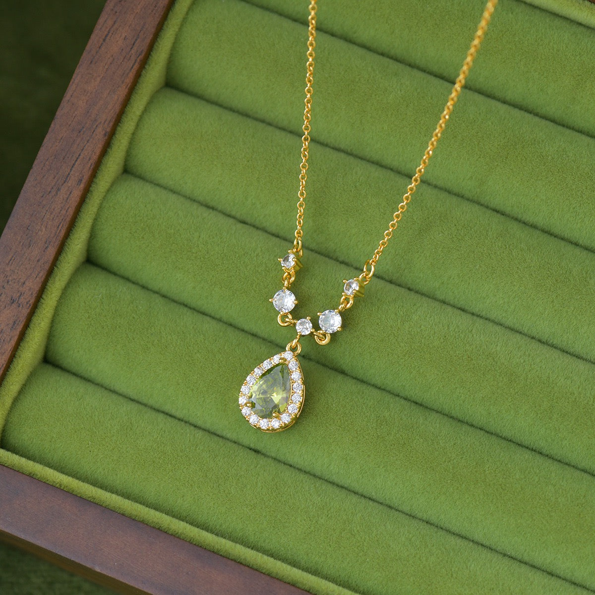 Teardrop Diamond Necklace