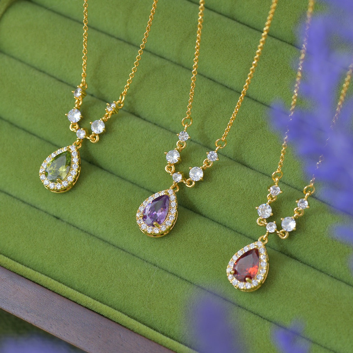 Teardrop Diamond Necklace