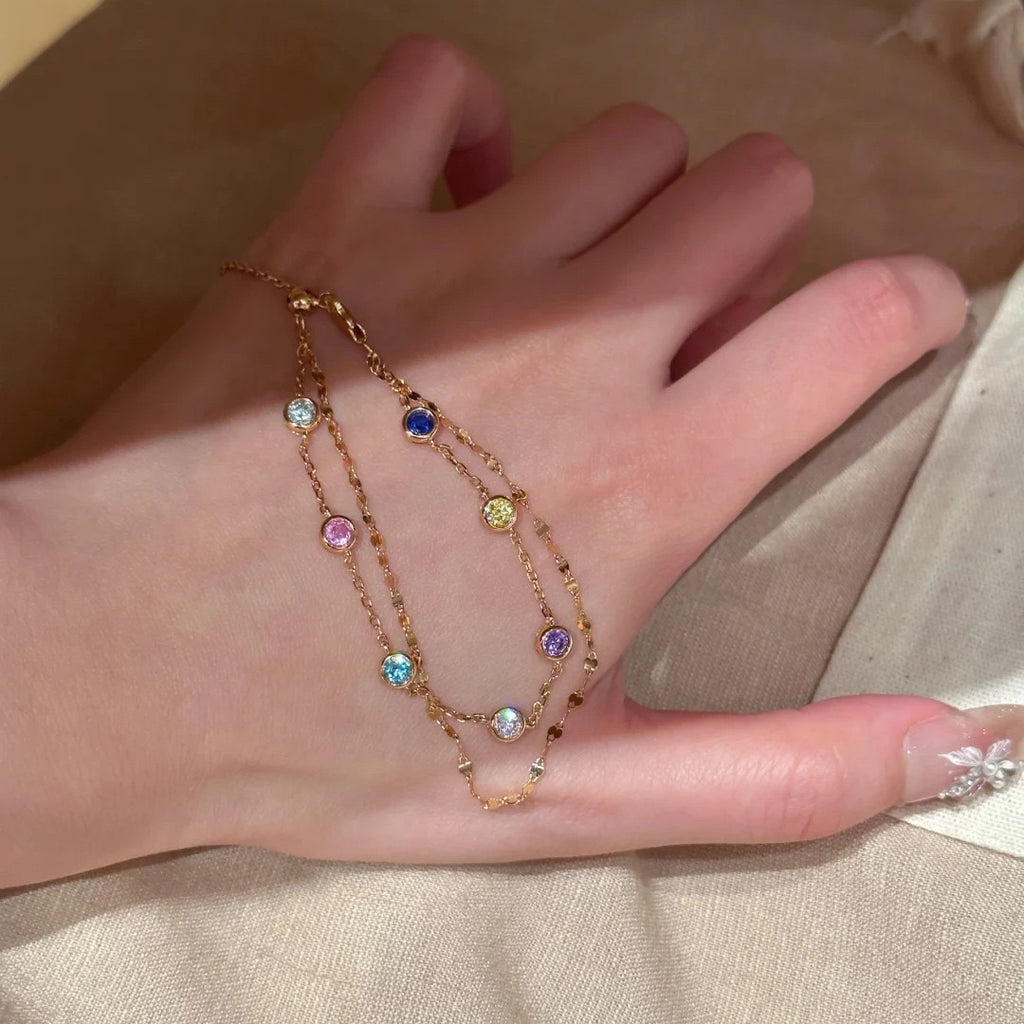 Rainbow Diamond Bracelet