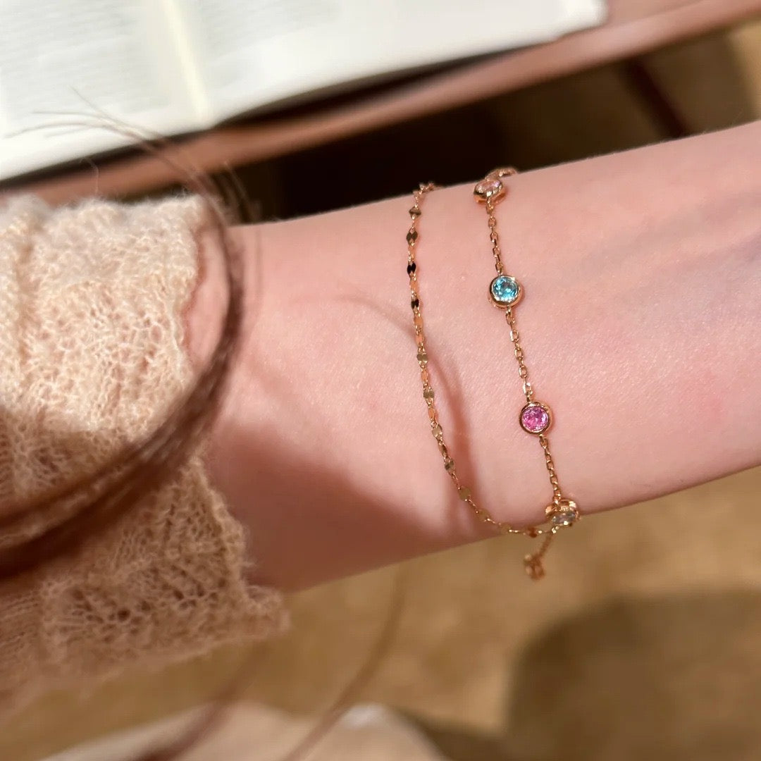Rainbow Diamond Bracelet