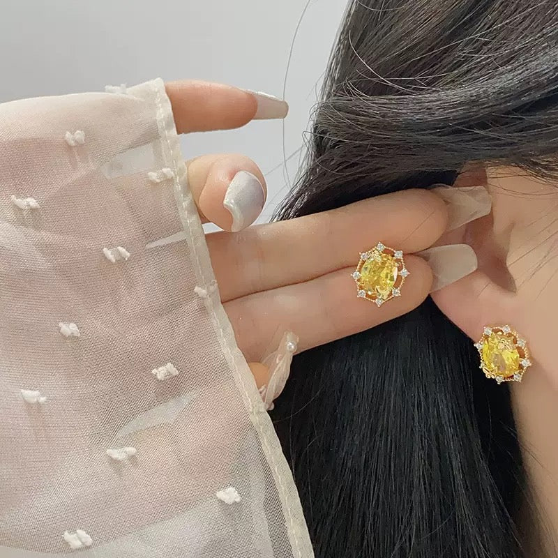 Yellow Royal Style Jewelry Set