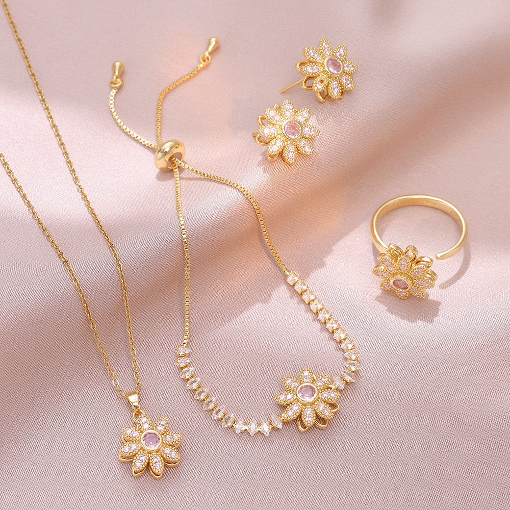 Pink Daisy Spinner Set