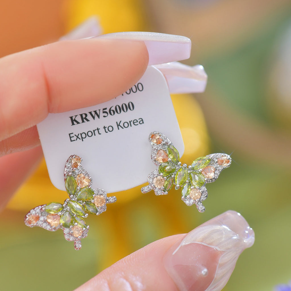 Crystal Butterfly Earring