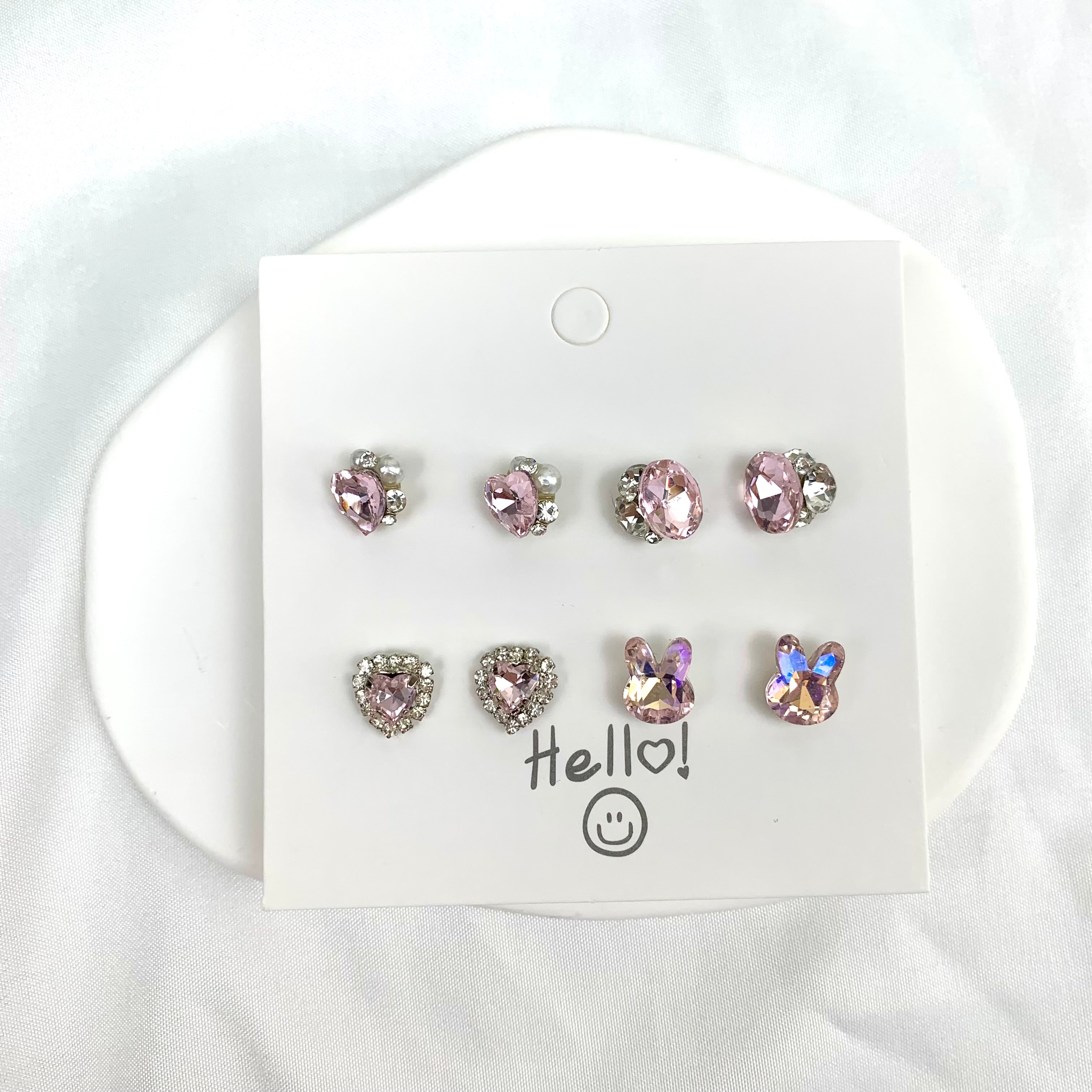 Shiny Stud Earring Set