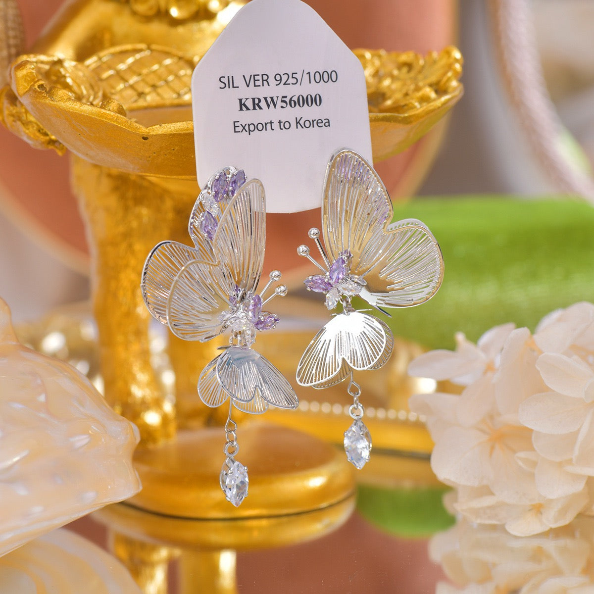 Double Layer Butterfly Earring