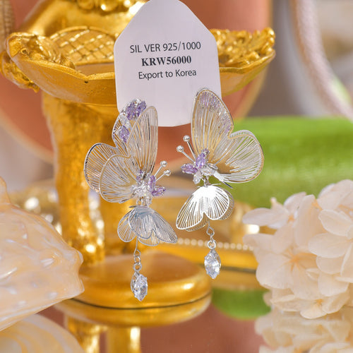 Double Layer Butterfly Earring