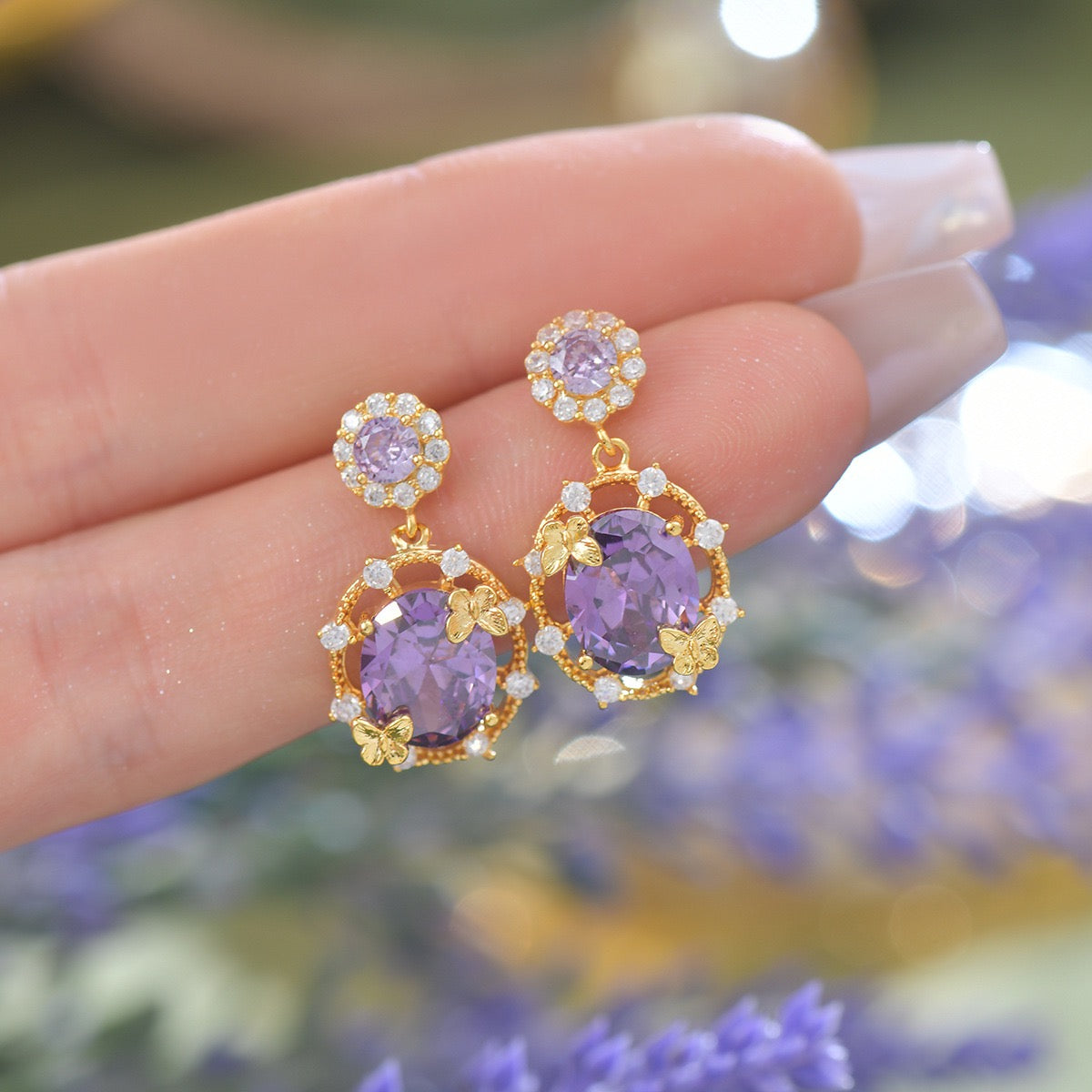 Purple Royal style Jewelry Set
