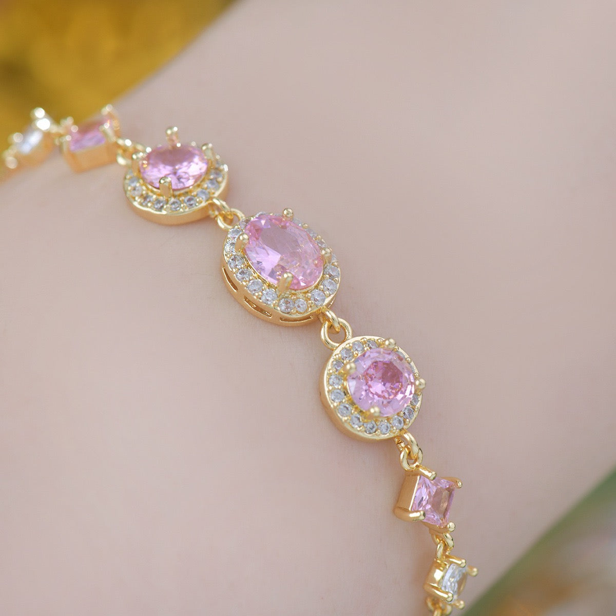 Oval Shaped Diamond Bracelet