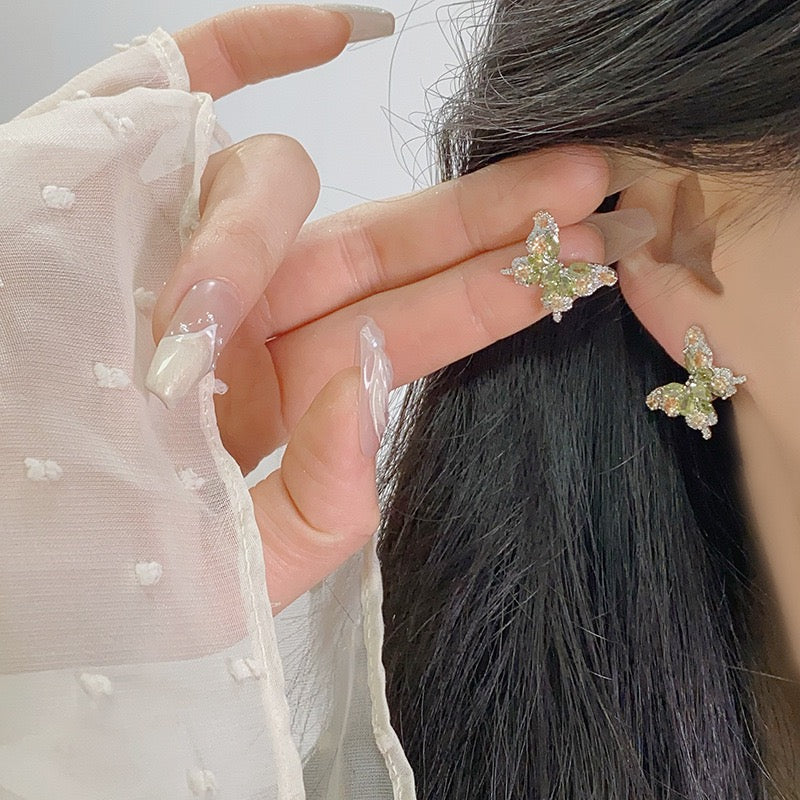 Crystal Butterfly Earring