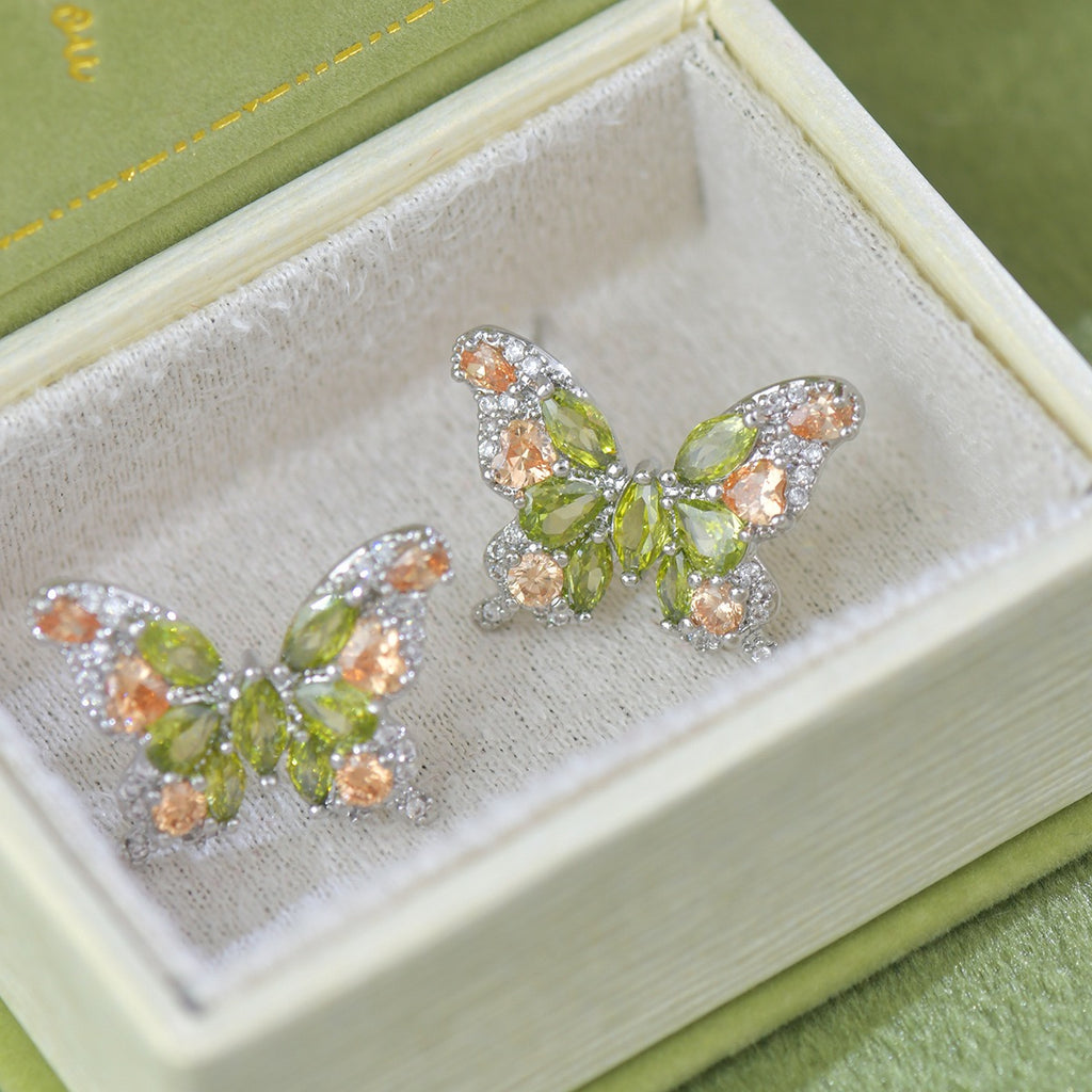Crystal Butterfly Earring