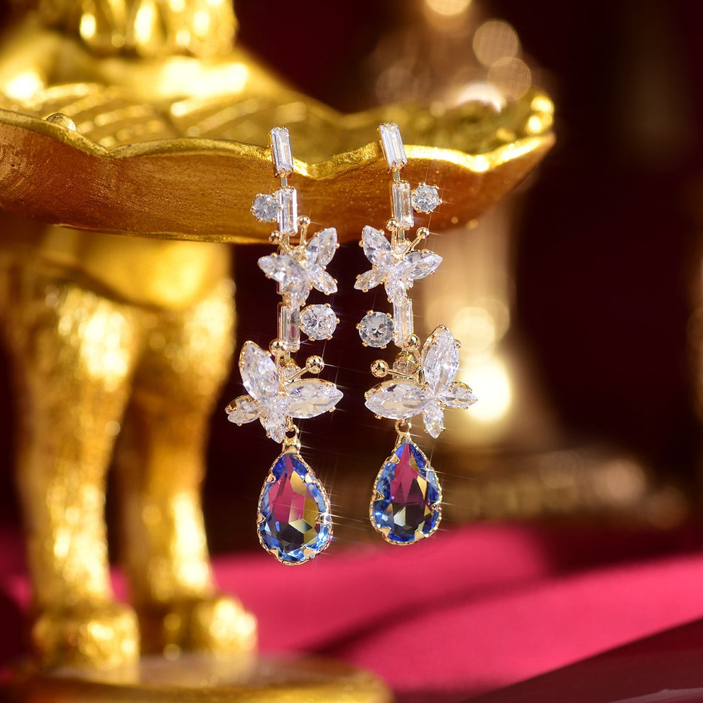 Fancy Butterfly Dangle Earring