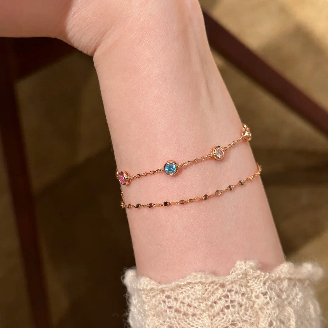 Rainbow Diamond Bracelet