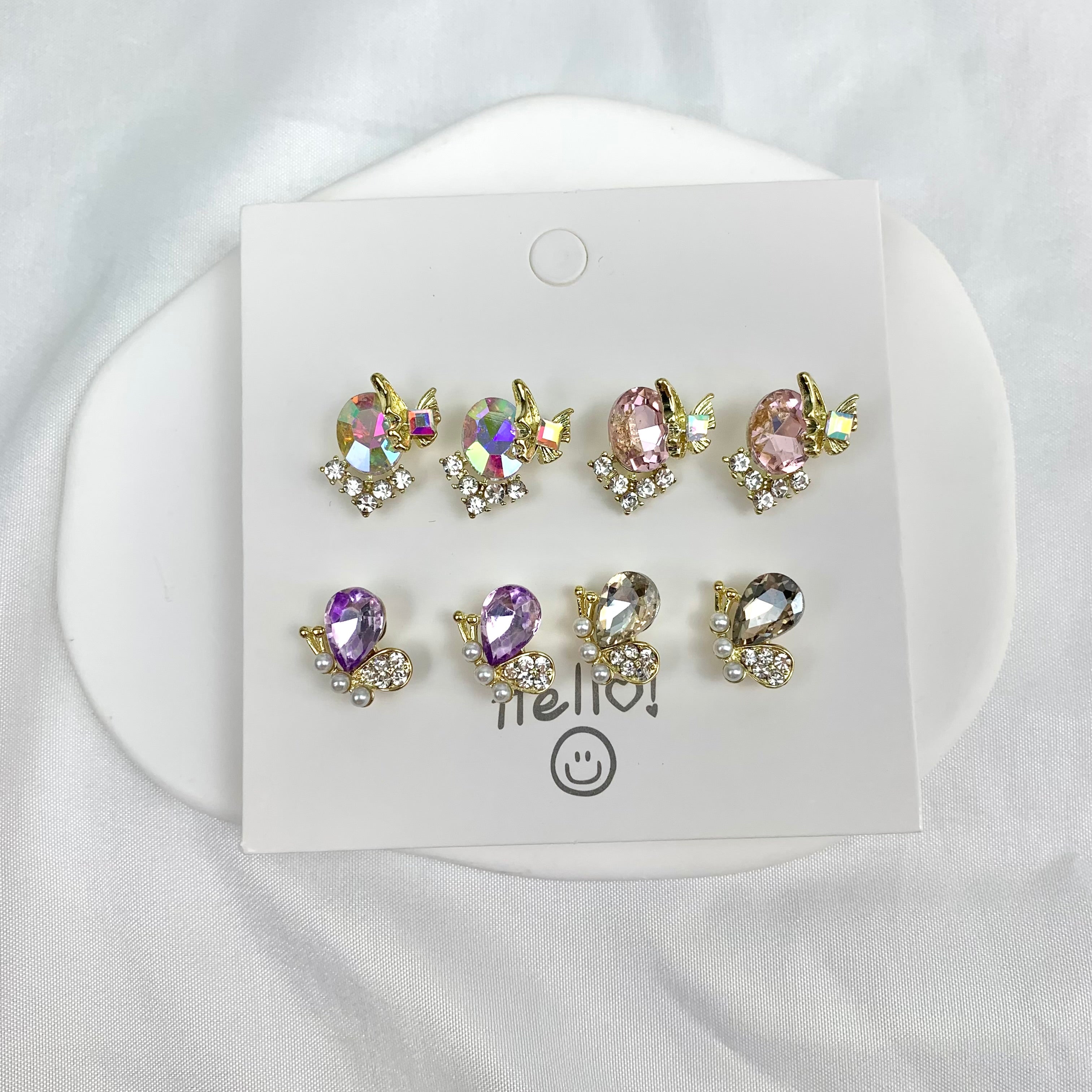 Shiny Stud Earring Set