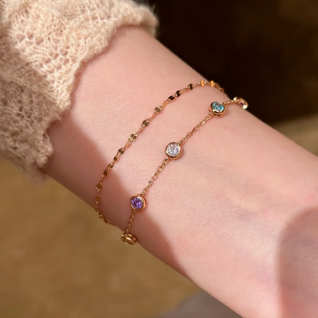 Rainbow Diamond Bracelet